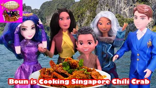 Boun Cooks Singapore Chili Crab - Part 21 - Raya and the Last Dragon and the Descendants Series