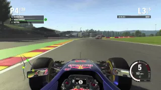 F1 2015 Xbox One Belgian GP 5 Lap Race Max Verstappen