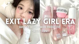 ✨ Easy way to Exit Lazy Girl Era 🩷 Guide to become more productive