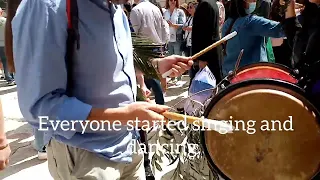 Palms Sunday procession in Jerusalem 2022.