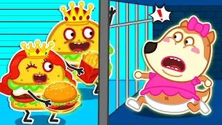 Ruby's Captured by Burger King! | Healthy Food for Kids 🐺 Funny Stories for Kids @LYCANArabic