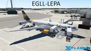 X-Plane 11 | EGLL-LEPA | A330 | Heathrow to Palma