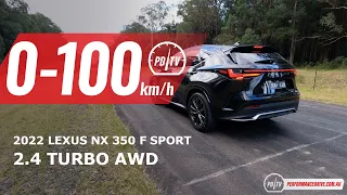 2022 Lexus NX 350 (2.4 turbo) 0-100km/h & engine sound