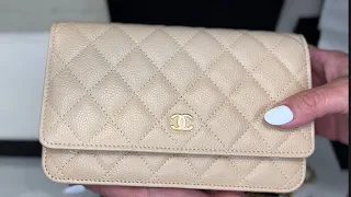 CHANEL Wallet on Chain Beige Clair #chanel #chanelwallet #unboxing