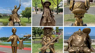 Тур по бронзовым статуям ONE PIECE 🇯🇵｜ Проект реконструкции Кумамото (день 2)