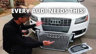 Installing Ebay Honeycomb Grills On My Audi S5 B8 (Works for A5)