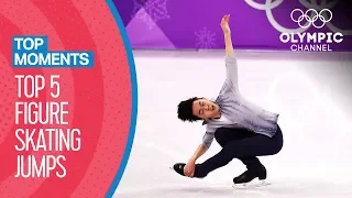 Top History-Making Figure Skating Jumps at the Olympics | Top Moments