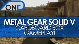 Metal Gear Solid V - Cardboard Box Gameplay Footage from Kojima Station!