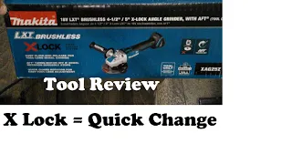 Makita X Lock 18V cordless grinder review