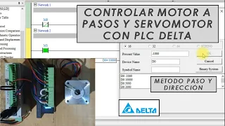 Controlar motor a pasos y servomotor con PLC Delta (paso y dirección)