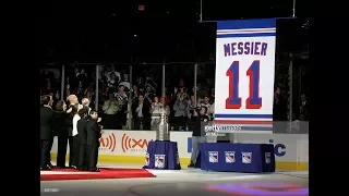 New York Rangers Mark Messier Retirement Night