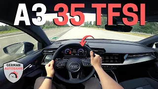 AUDI A3 35 TFSI 8Y 150 HP POV | AUTOBAHN Acceleration NO SPEED LIMIT