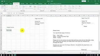 Cara Sederhana Membuat Surat Ijin Tidak Masuk Kerja di Excel