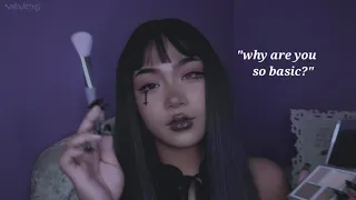 asmr. mean alt girl fixes your makeup (while judging you). 🙄