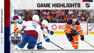 Avalanche @ Oilers 4/22 | NHL Highlights 2022