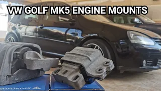 Golf MK5 1K1 Engine Mounts Replacement