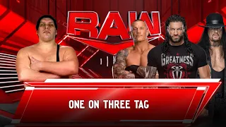 ANDRE THE GIANT VS TEAM ROMAN REIGNS
