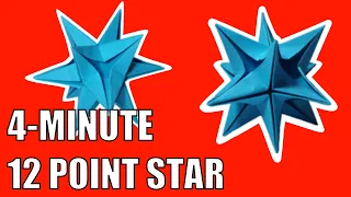 How to Make a 12-point 3D Paper Star | DIY Origami Tutorial