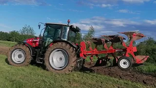 Massey Ferguson 6713 + плуг Оптикон А4 на цілині 50 років