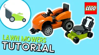 Build 2 Styles of LEGO Lawn Mowers! Tutorial