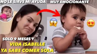 Natti Natasha y Raphy Pina lloran En Shock Su Hija Vida Isabelle Ya Sabe Comer Sola Con Sus Manos 😱