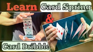 Learn Card Spring and Card Dribble in 5 minutes | Hindi Magic Tutorial | Aditya Magic
