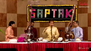 40th Saptak Annual Music Festival - 2020 | Shri Uday Bhawalkar | Vocal - Dhrupad |