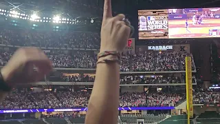 Texas Rangers World Series Win! Final outs & celebration @Globe Life Field.Fans get tackled on field