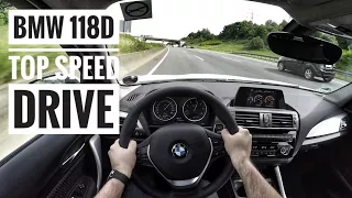 BMW 118d (2017) | POV Drive on german Autobahn - Top Speed Drive