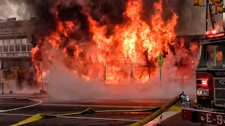 Compilation Of Structure Fires MVAs Fire Trucks Responding And More