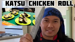 HOW TO MAKE CHICKEN KATSU SUSHI | FRIED CHICKEN SUSHI ROLL