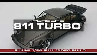 1/24 FUJIMI PORSCHE 911 turbo full video build  1/24保時捷911 製作全紀錄