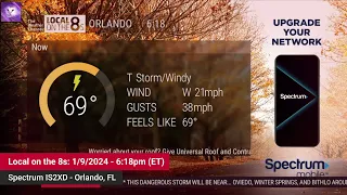 TWC Local on the 8s - 1/9/2024 6:18pm EST | Tornado Warning