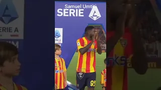 LECCE                                    STADIO VIA DEL MARE PRESENTAZIONE DI SAMUEL UMTITI