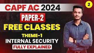 Internal Security Class for CAPF AC 2024 I Study Funda I