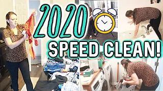 TIMED! SPEED CLEAN WITH ME 2020 ⏰ | SPEED CLEANING MOTIVATION | TIMED CLEANING ROUTINE