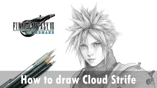 How to draw Cloud Strife | Final Fantasy VII Remake