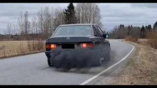 Mercedes 190D om602 turbo test