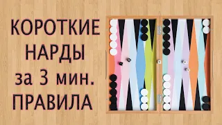 🎲 короткие НАРДЫ: как играть ✔ правила BackGammoN за 3 минуты ✌