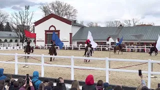 Выступление команды Кремлевской школы верховой езды