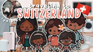 Family trip to *SWITZERLAND*🇨🇭||Toca life world roleplay||Toca bubblii (full credits:@its Me Annie