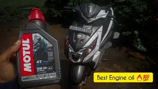 Honda Dio Engine Oil Change 🛠 | Best Engine Oil for Scooter | Motul🔥