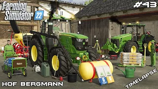 Cultivator DEMO and seeding OATS with JOHN DEERES | Hof Bergmann | Farming Simulator 22 | Episode 43