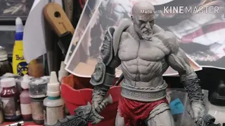 Kratos  God of War proceso de pintura