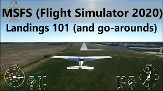 Flight Simulator 2020 - Landing tutorial Cessna 152 (AH VFR/private pilot level training, lesson 5.)