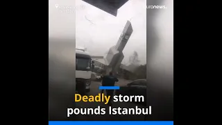 Deadly storm pounds Istanbul