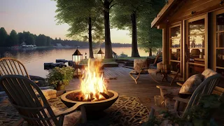Soothing Ambiance of a Cozy Campfire with Fireplace | Crackling Fire Sounds for Ultimate Relaxation