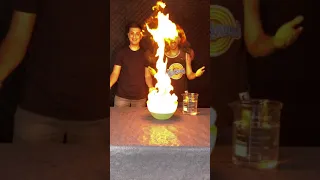 Hands on FIRE! DONT TRY IT! Butane Soap Science Experiment! #shorts