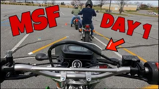 MSF COURSE SKILLS TESTS (how to get your motorcycle license)