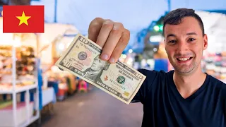 $10 Vietnam Street Food Challenge (World's Cheapest Country) 🇻🇳